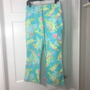LILLY PULITZER Island Hopping Pants, Size 8